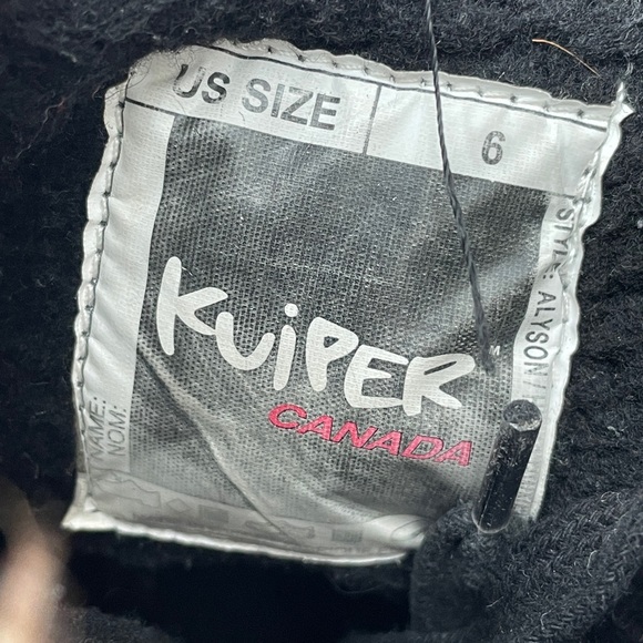 Kuiper Winter Boots Alyson Women’s Black Size 6 - Picture 6 of 7